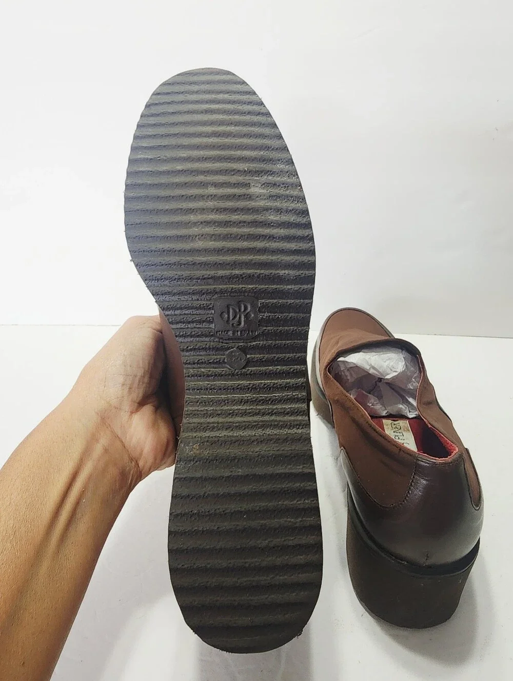 Donald J. Pliner Women's Brown Slip-On Platform Loafers Size 9N